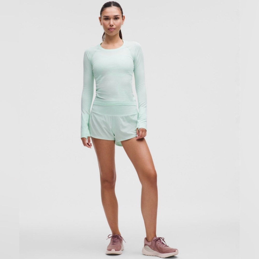 Lululemon Swiftly Tech Long Sleeve. Sea Mist. Light Green/Mint green tone.Size 6
